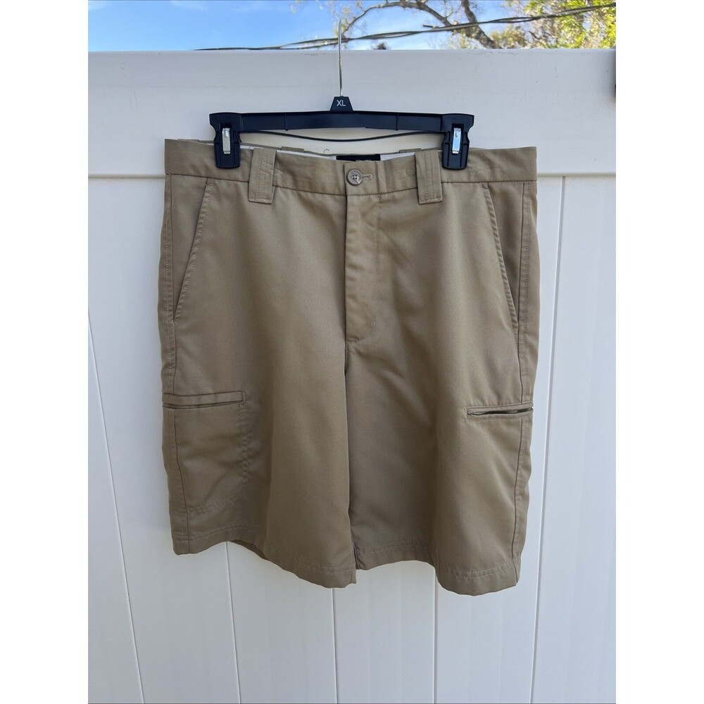 David Taylor Pro Golf Shorts Zippered Pockets Size 36 Khaki